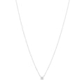 Platinum Diamond .61ct Solitaire Pendant Necklace