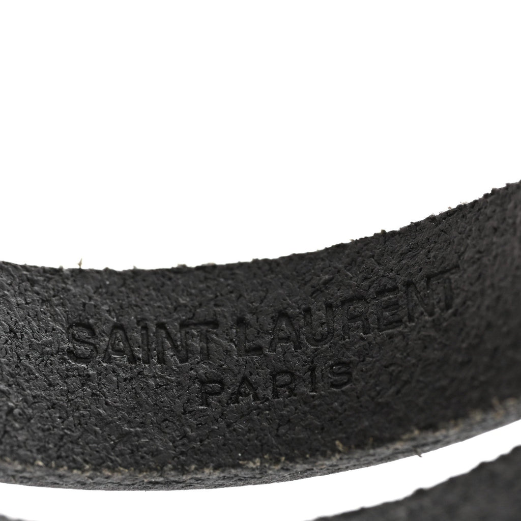 Calfskin Opyum Double Wrap Bracelet Black