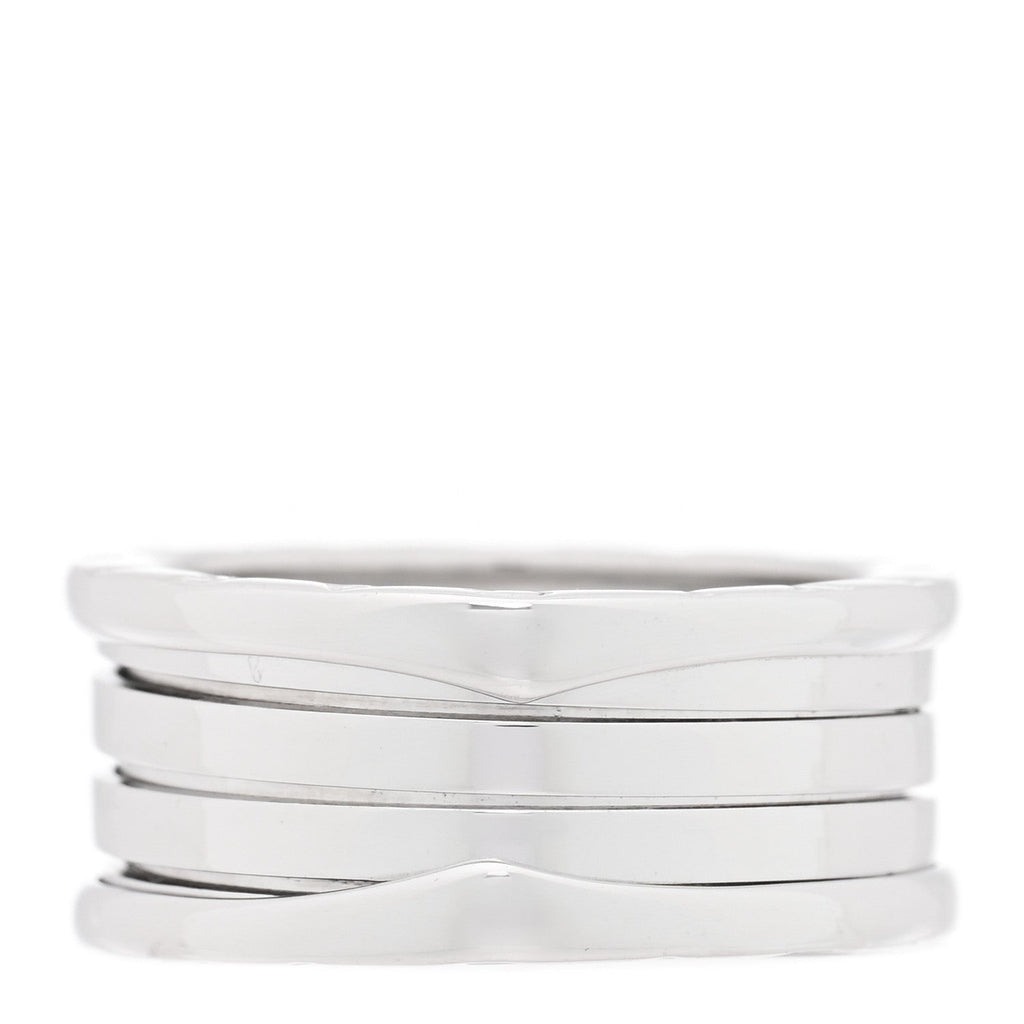 18K White Gold B.Zero1 Three-Band Ring 61 9.5