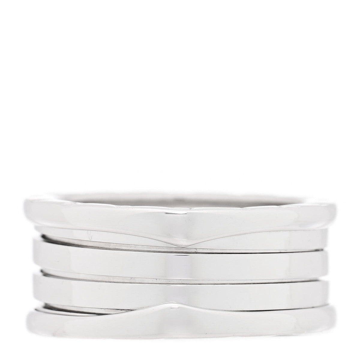 18K White Gold B.Zero1 Three-Band Ring 61 9.5