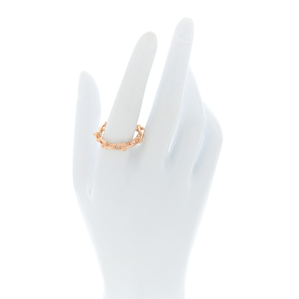 18K Rose Gold Hardwear Micro Link Ring 59 8.75