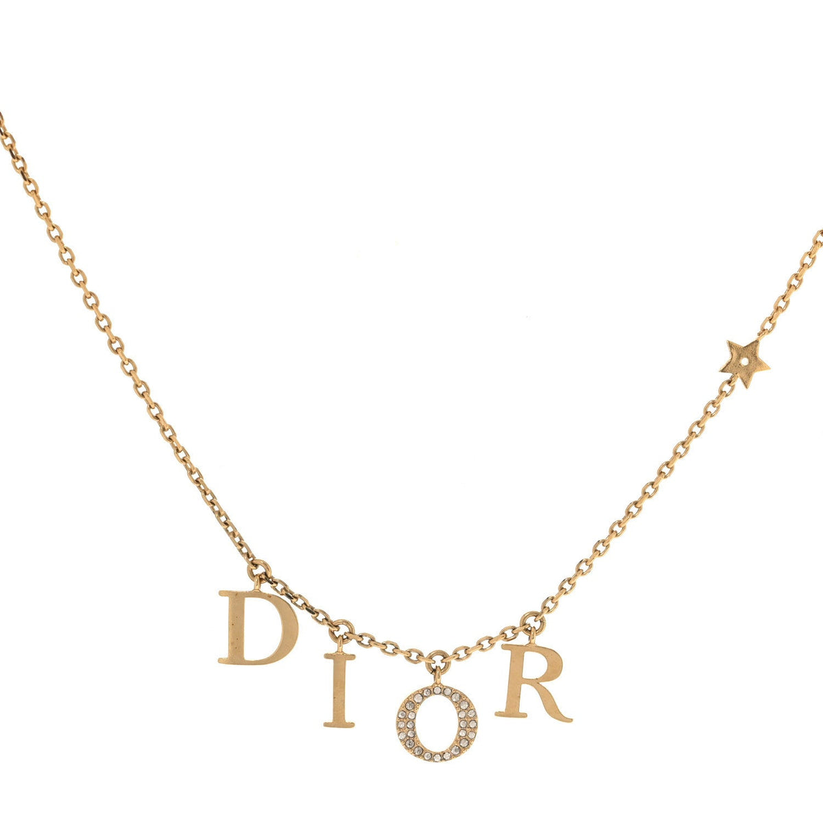 Crystal Dio(r)evolution Necklace Gold