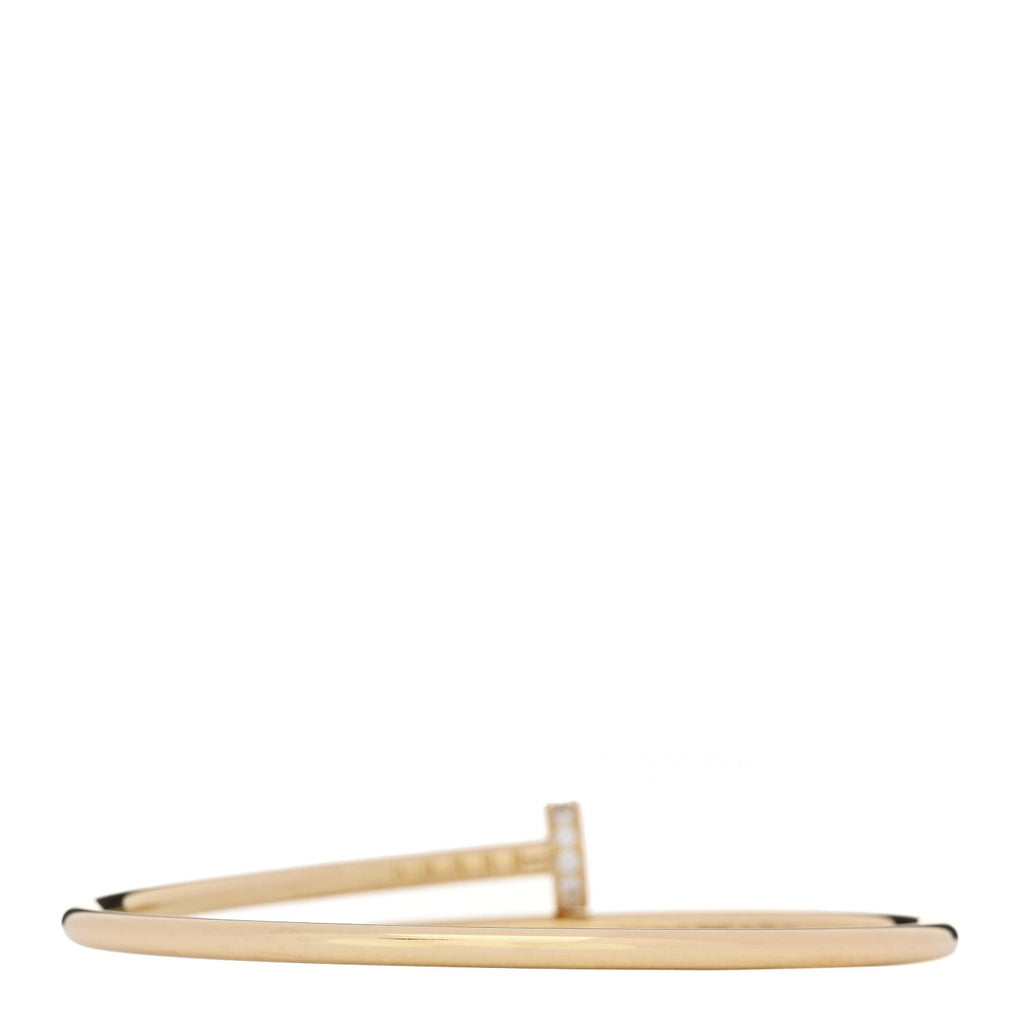 18K Yellow Gold Diamond Small Juste Un Clou Bracelet 15