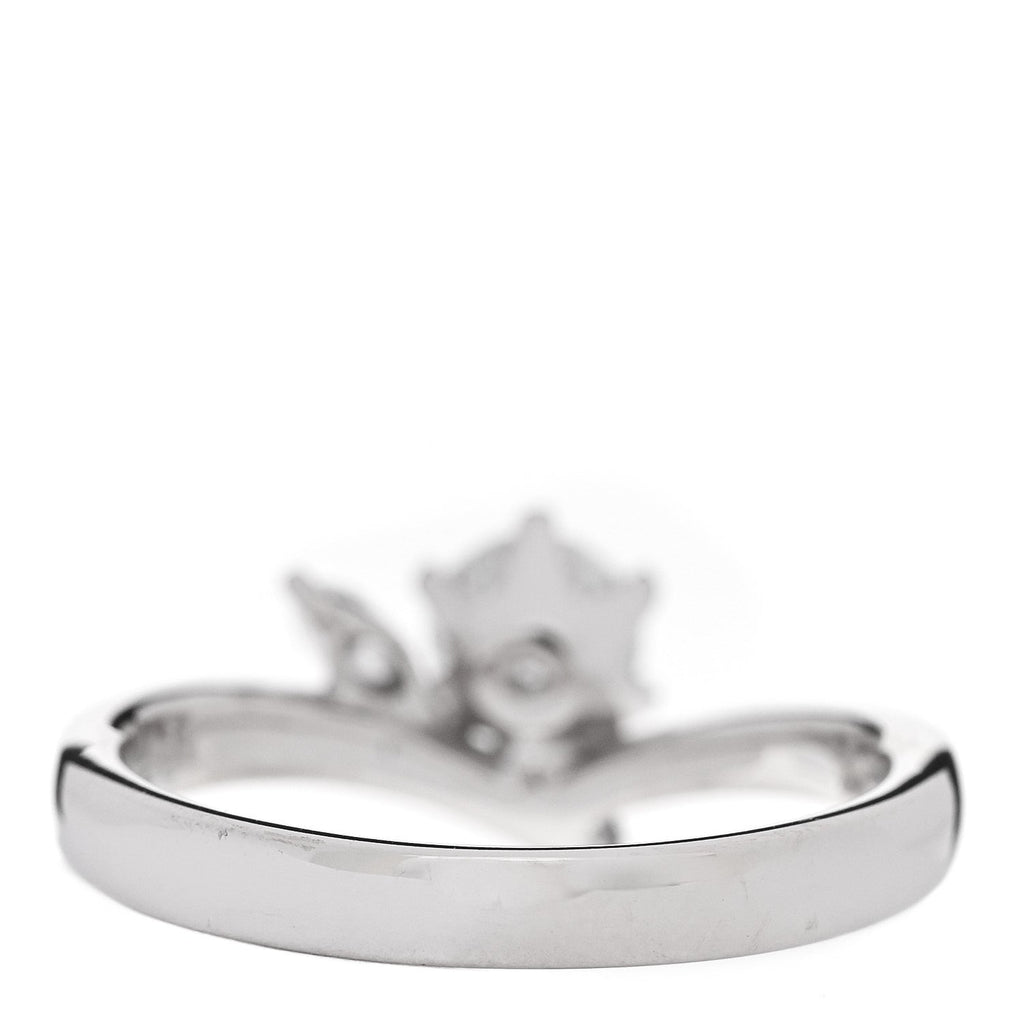 Platinum Diamond .50ctw Round Marquise Cut Pave Ring  53 6.5
