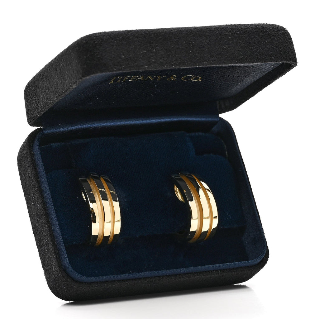 18K Yellow Gold Atlas Hoop Earrings