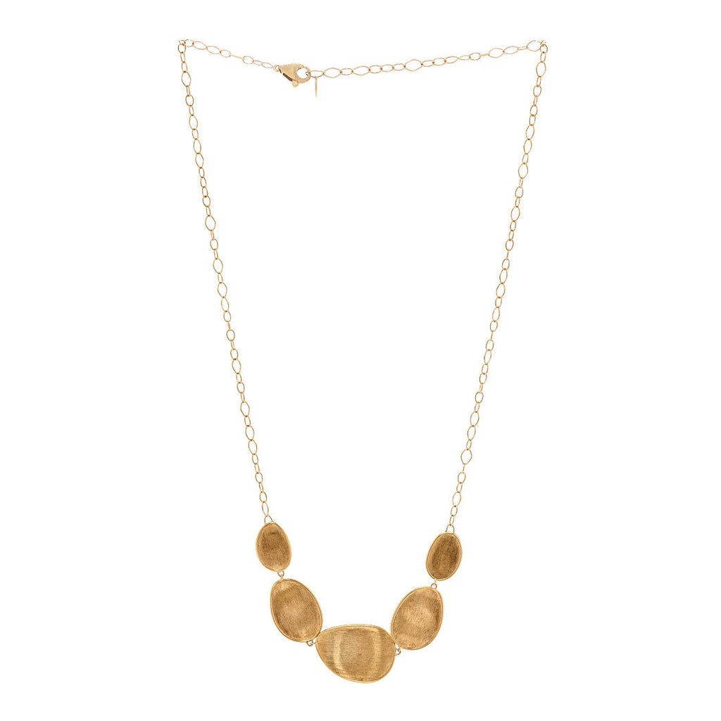 18K Yellow Gold Lunaria 5 Leaf Necklace
