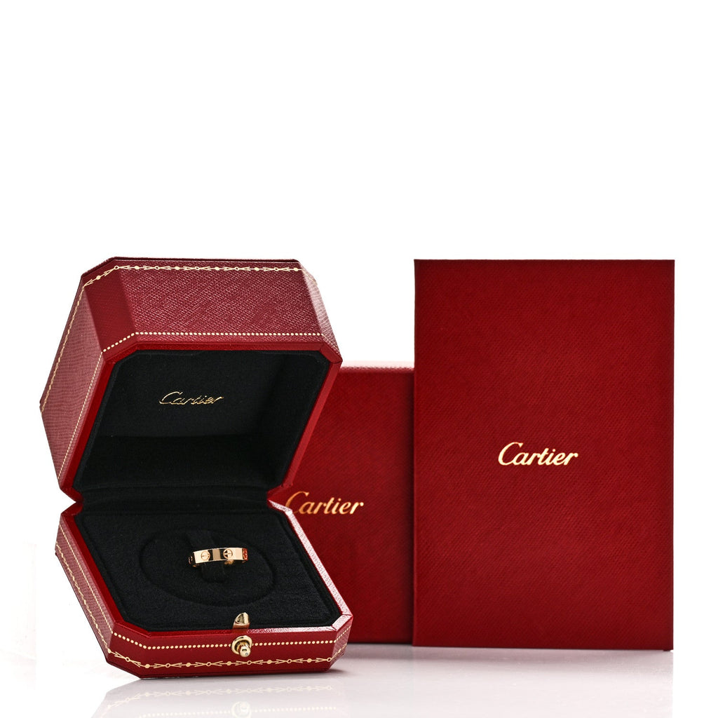 18K Yellow Gold 3.5mm LOVE Wedding Band Ring 49 4.75