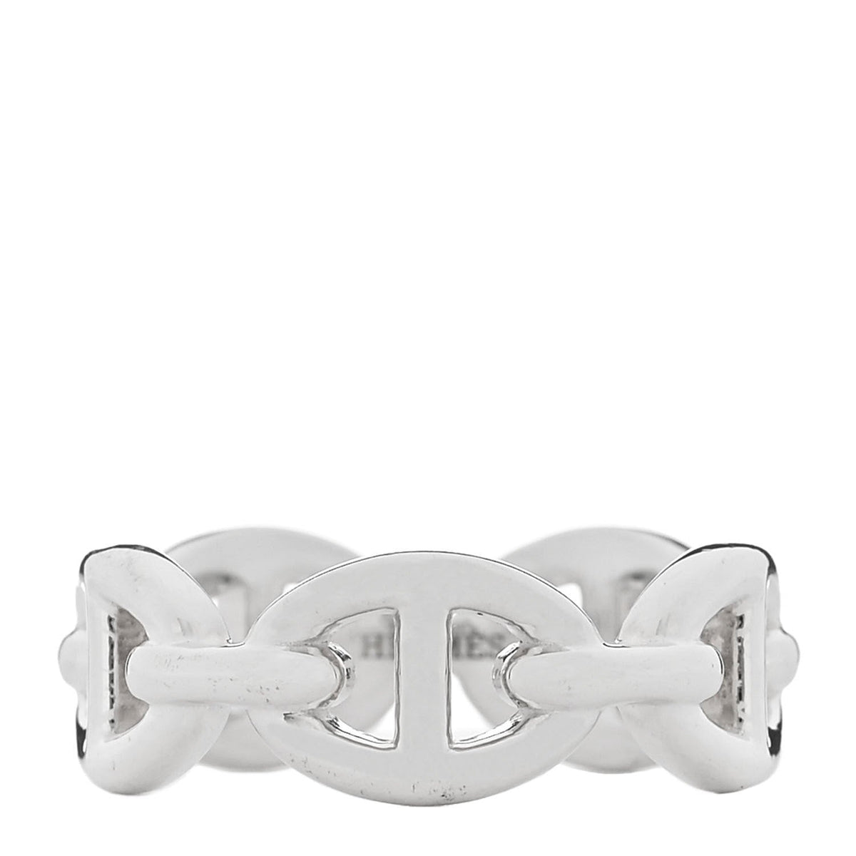 Sterling Silver PM Chaine d'Ancre Enchainee Band Ring 52 6