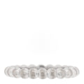 18K White Gold Medium Perlee Ring 49 5