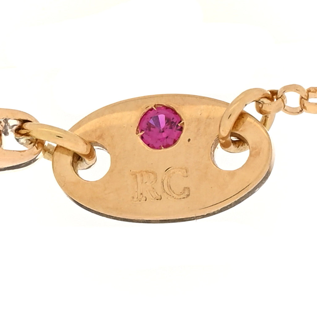 18K Yellow Gold Diamond Verona Love by the Inch Station Bracelet