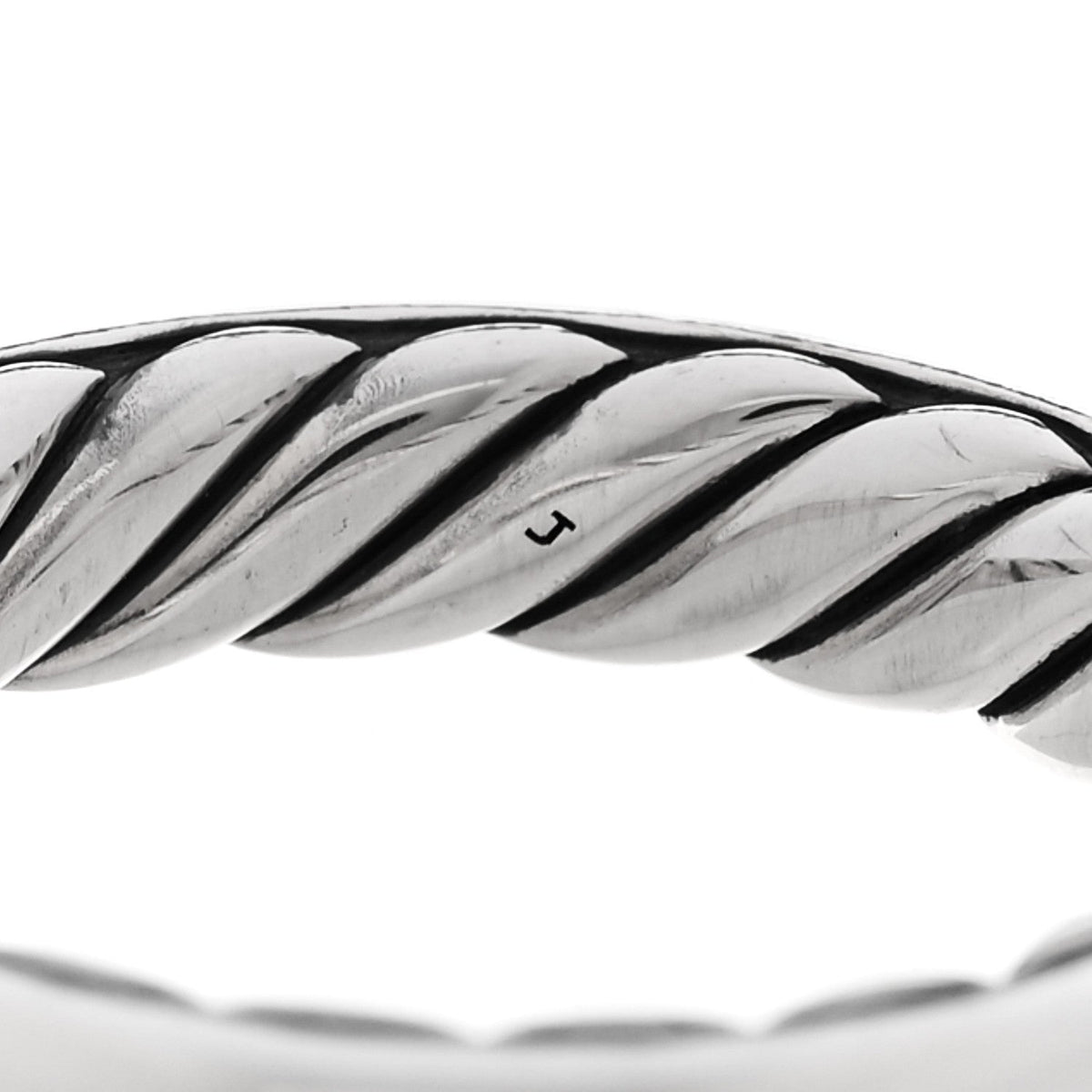 Sterling Silver Cable Classics Band Ring 48 4.5