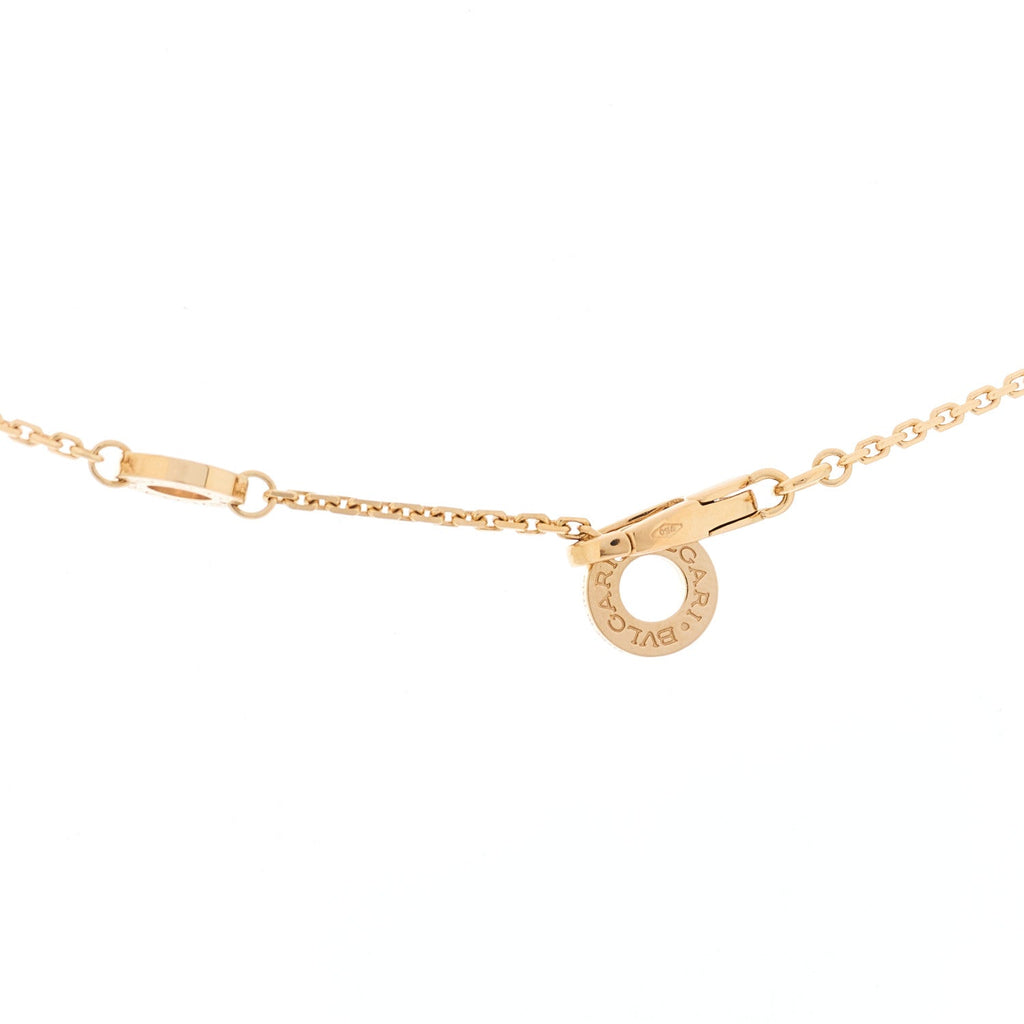 18K Rose Gold Diamond Mother of Pearl Divas' Dream Pendant Necklace