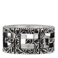 Sterling Silver Wide Square G Band Ring 54 6.75