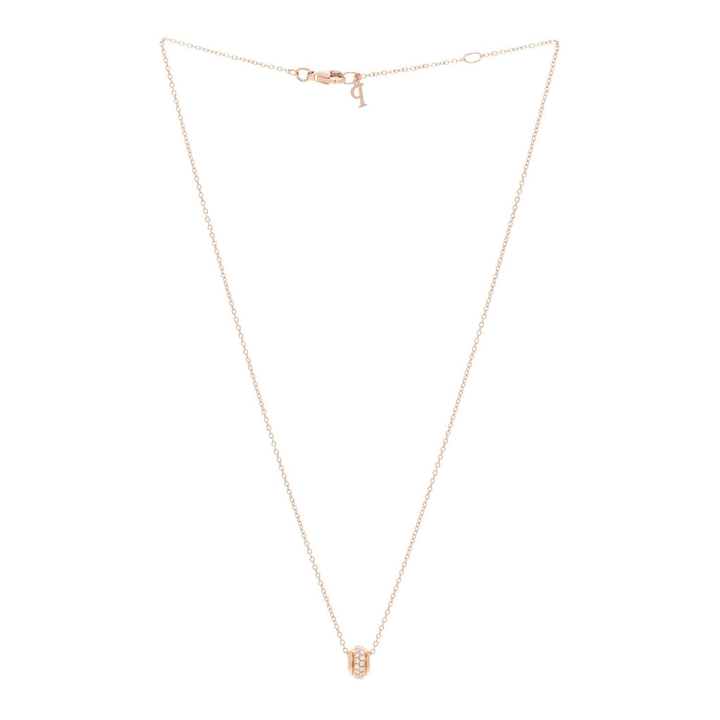 18K Rose Gold Diamond Possession Pendant Necklace