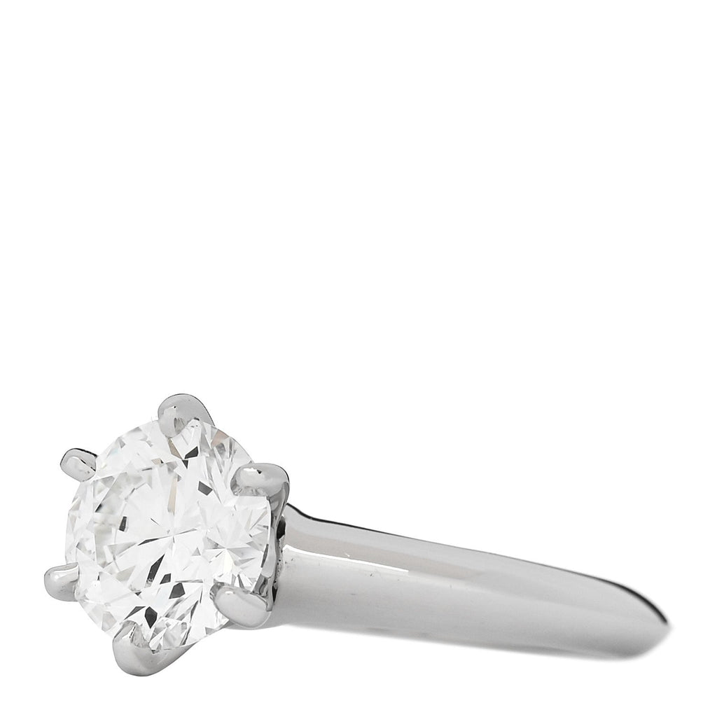 Platinum Diamond 1.32ct Solitaire Engagement Ring 47 4