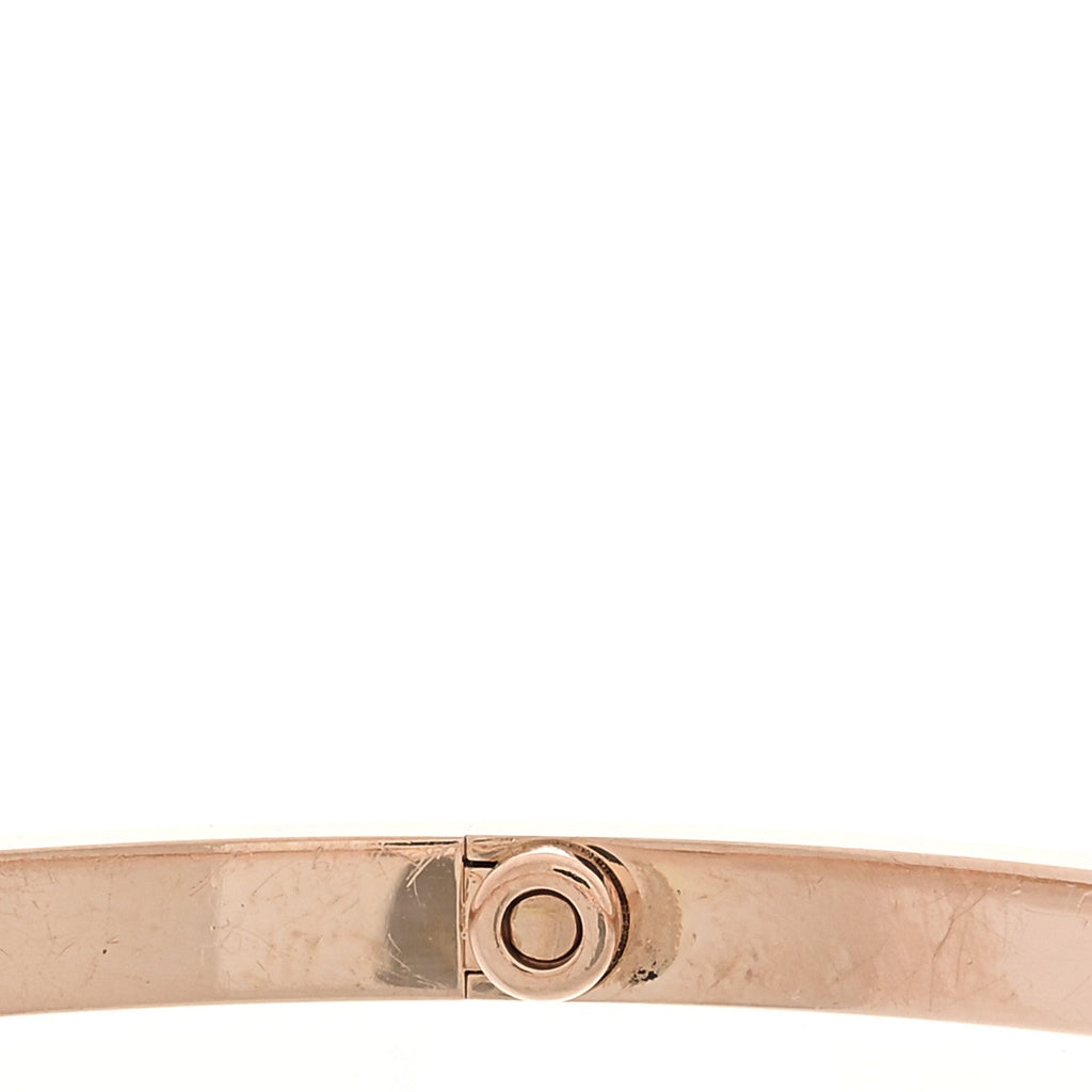 18K Pink Gold 6 Diamond Small LOVE Bracelet 19