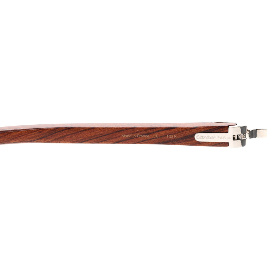 Metal Wood Tiger Bubinga Sunglasses