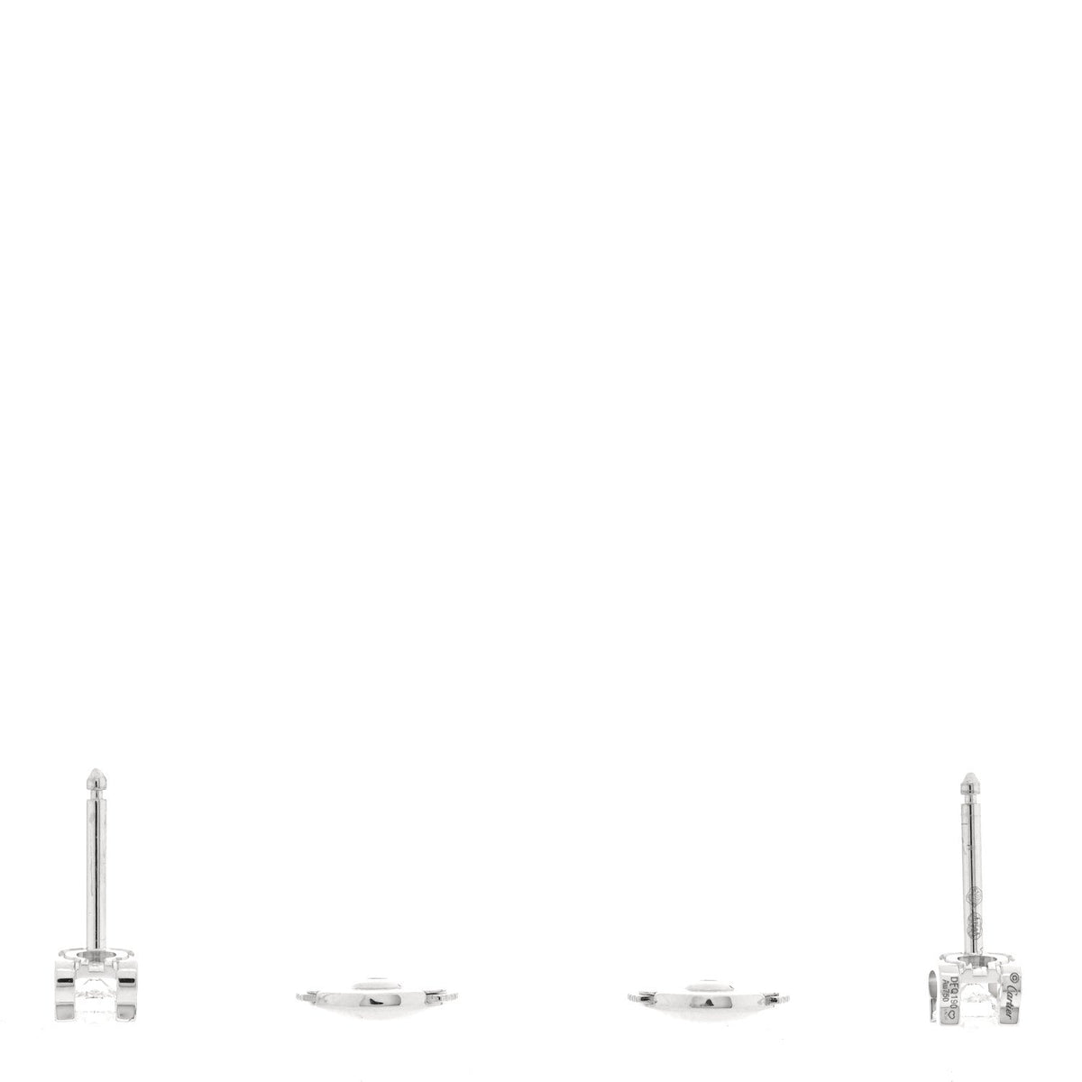 18K White Gold Diamond .46ctw C De Cartier Earrings