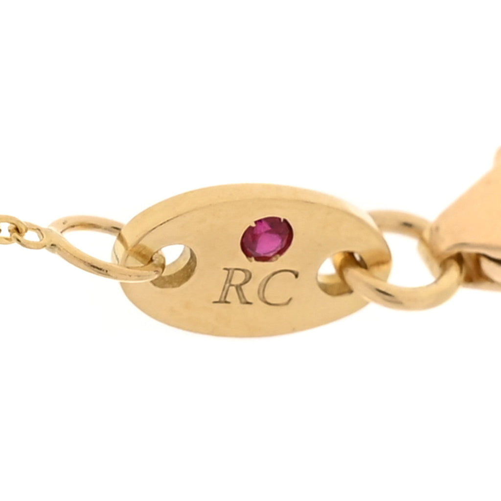 18K Yellow Gold Diamond Diamonds By The Inch Dangling Five Station Necklace