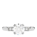 Platinum Diamond .91ct Round Brilliant Cut Engagement Ring 47 4