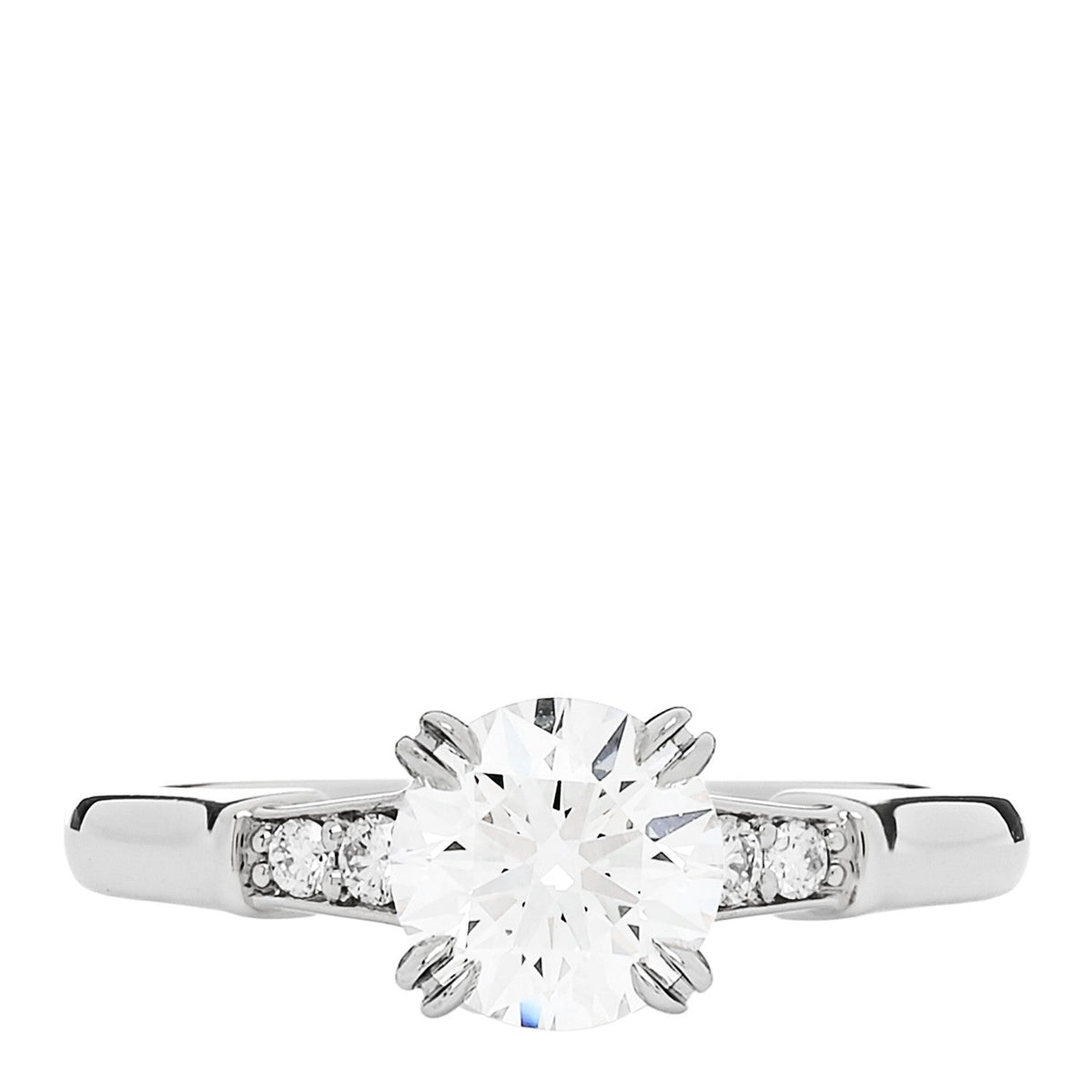 Platinum Diamond .91ct Round Brilliant Cut Engagement Ring 47 4