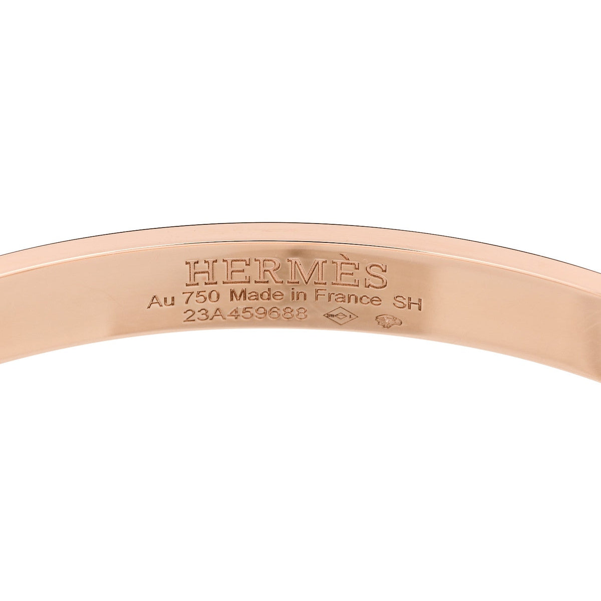 18K Rose Gold Diamond PM Collier De Chien Bracelet SH