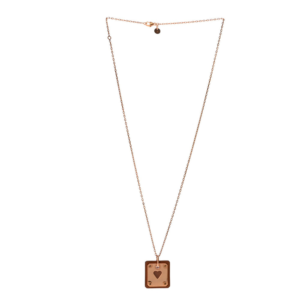 Rose Gold Plated Swift As De Coeur Necklace Gold