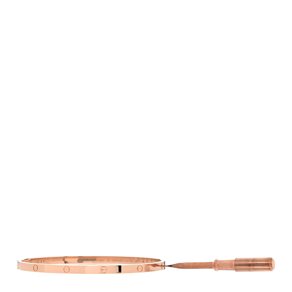 18K Pink Gold Small LOVE Bracelet 19