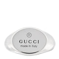 Sterling Silver Oval Trademark Ring 60 9