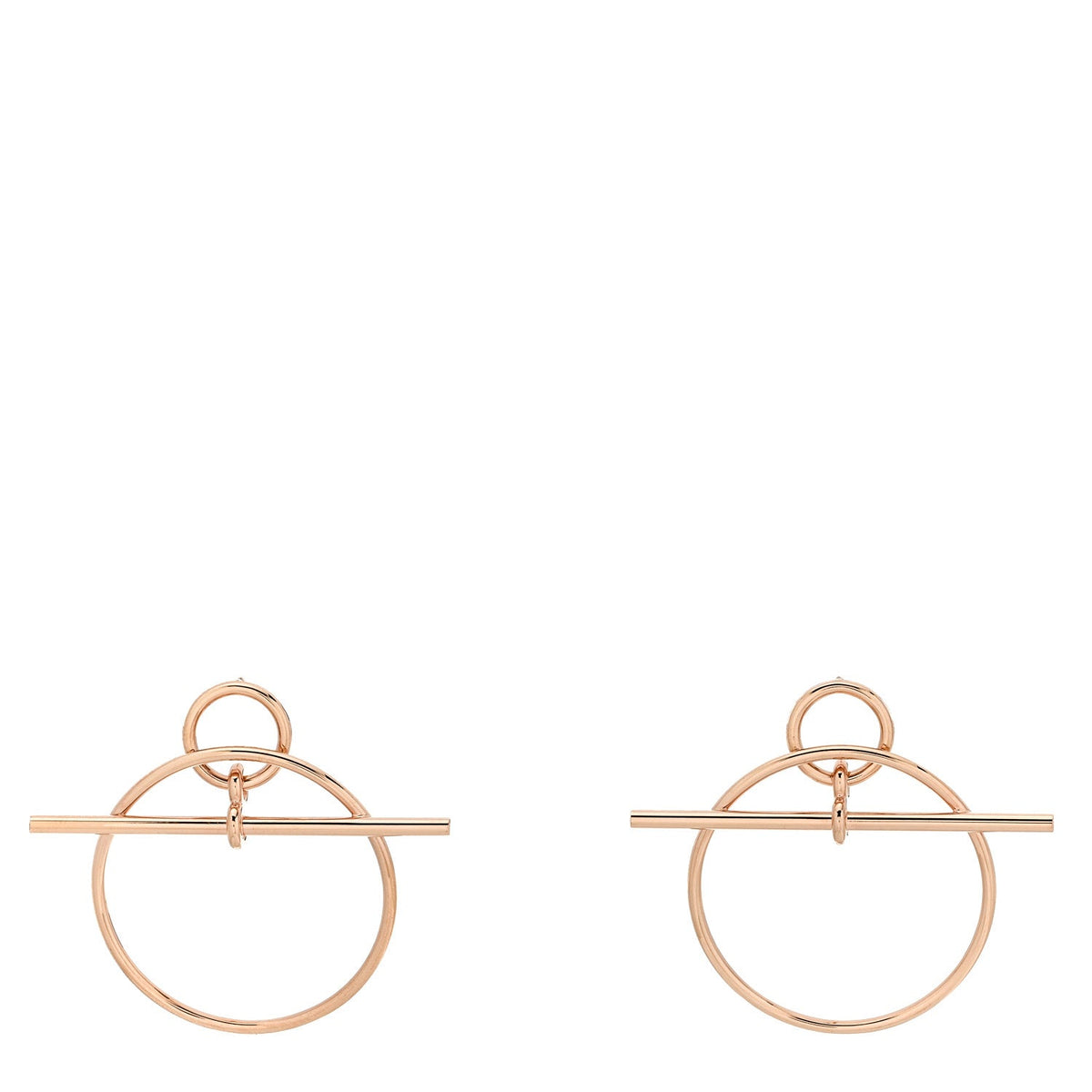 18K Rose Gold PM Loop Earrings