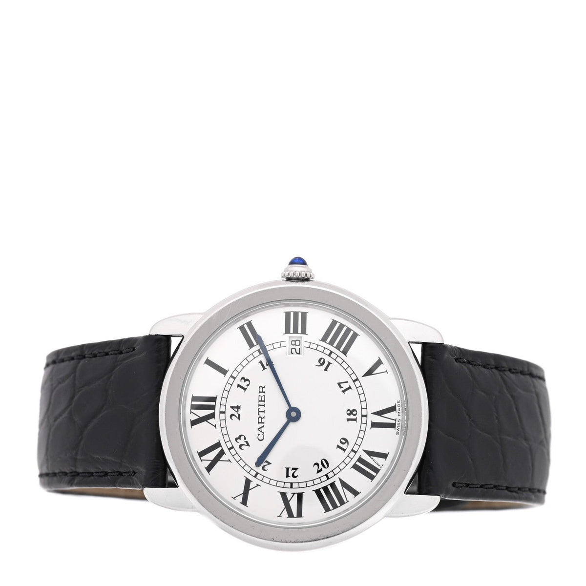 Stainless Steel Alligator 36mm Ronde Solo Quartz Watch