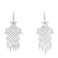 18K White Gold Diamond 4.25ctw Chandelier Earrings
