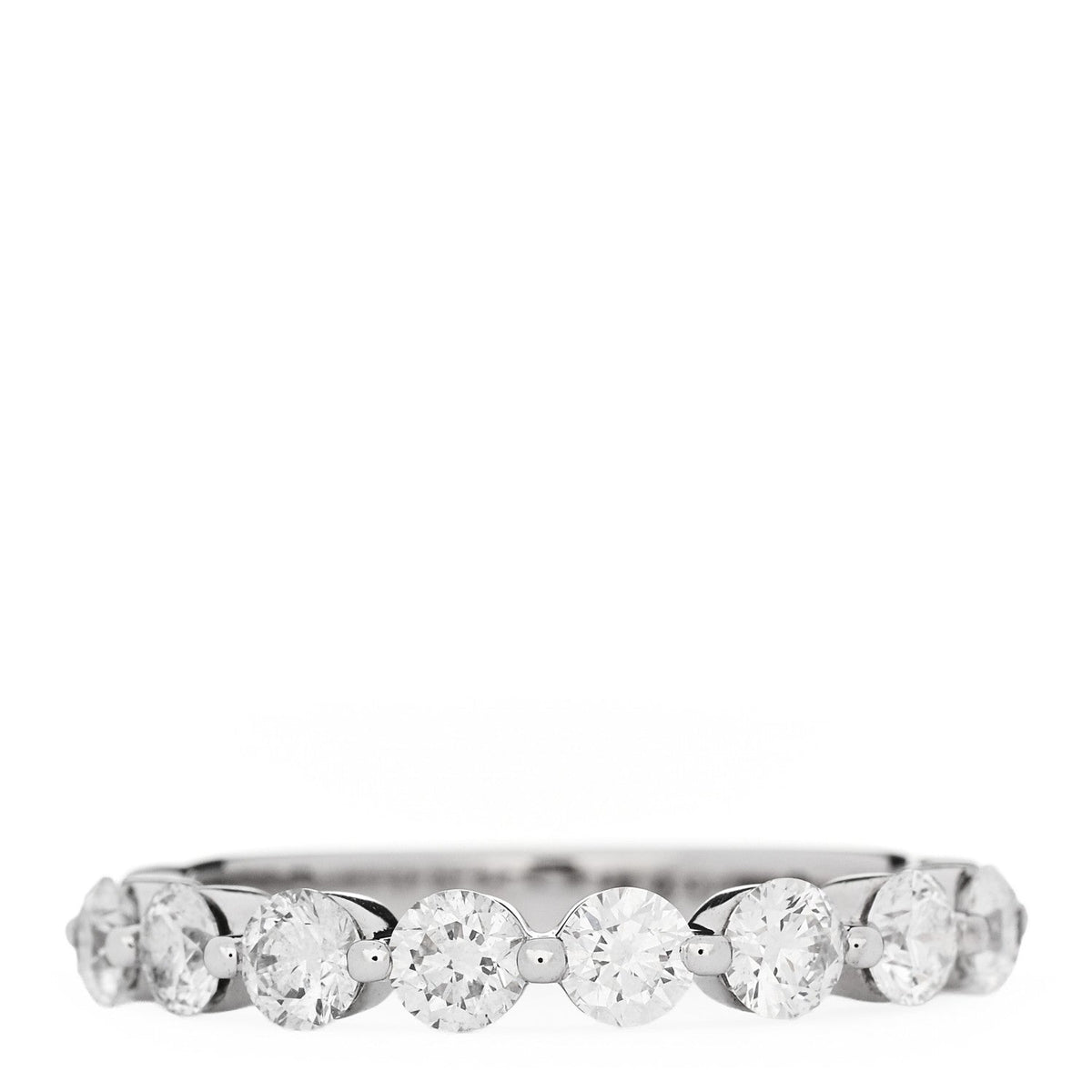 18K White Gold Diamond Floating Diamond Ring 57 8