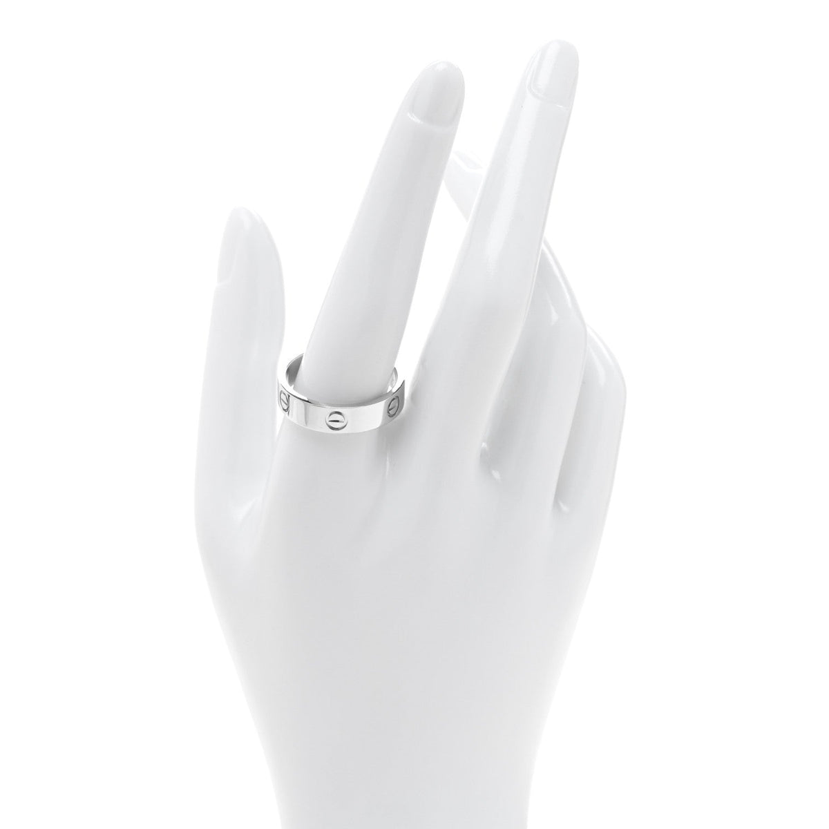 Platinum 5.5mm LOVE Ring 63 10.5