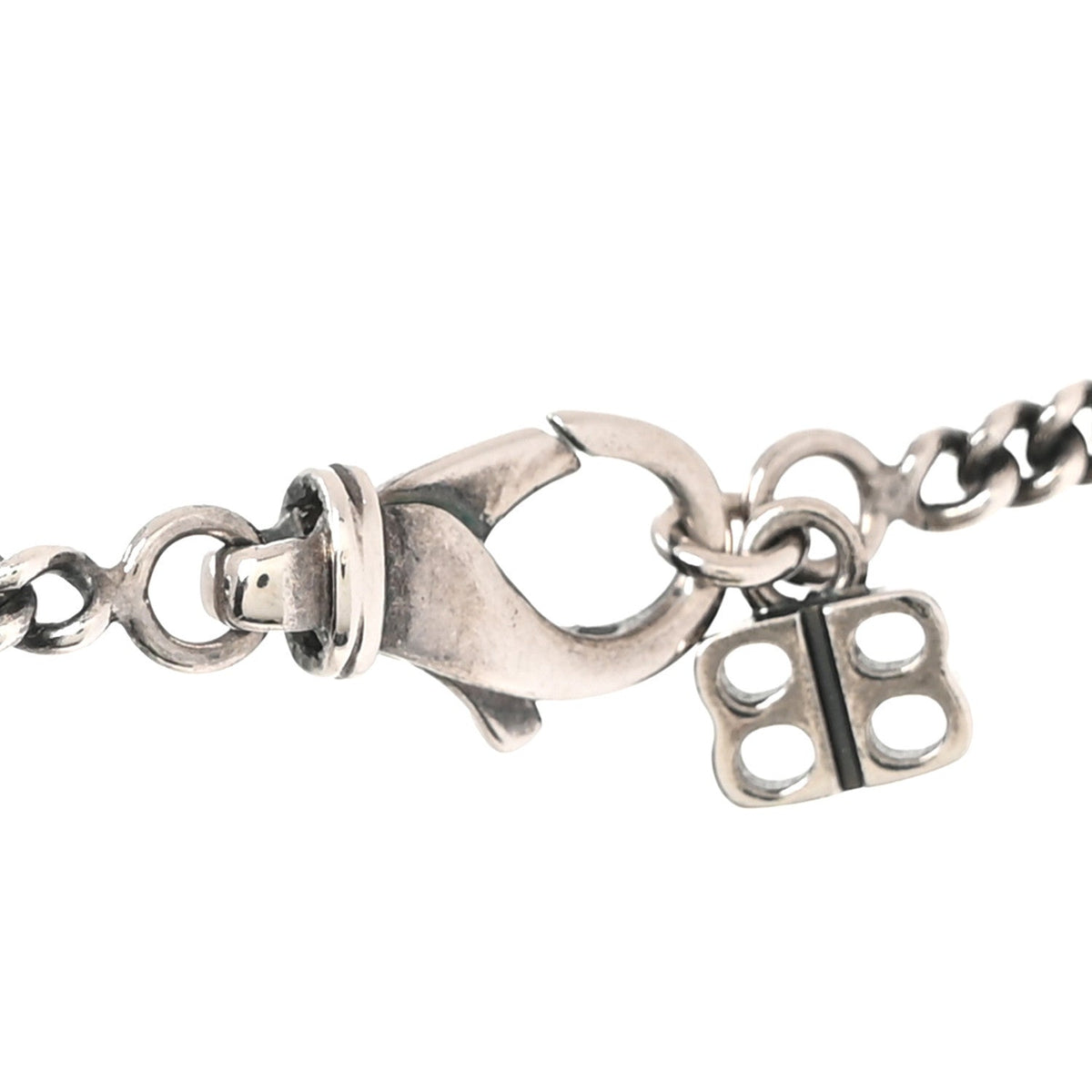 Stainless Steel Logo Locket Chain Necklace