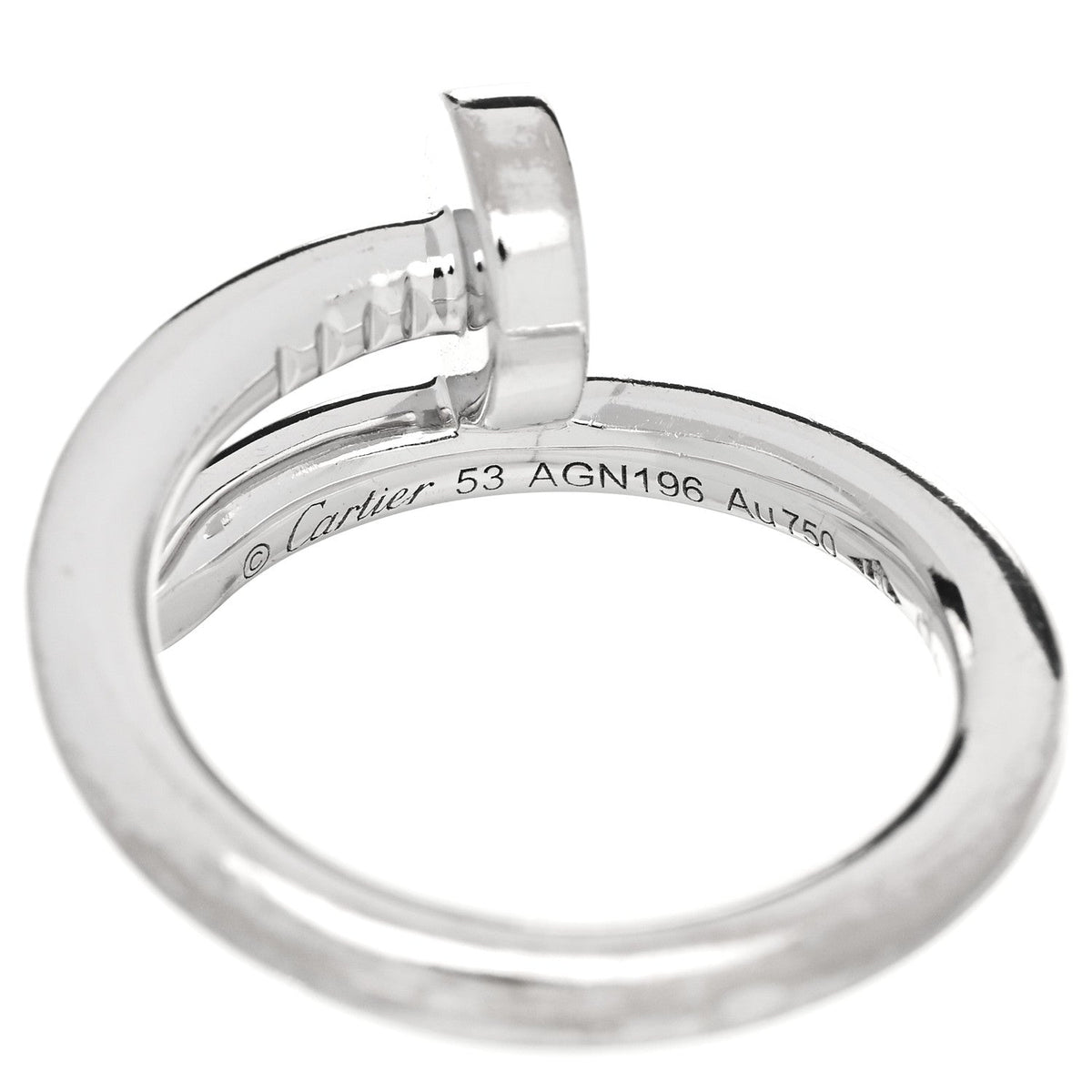 18K White Gold Juste Un Clou Ring 53 6.25