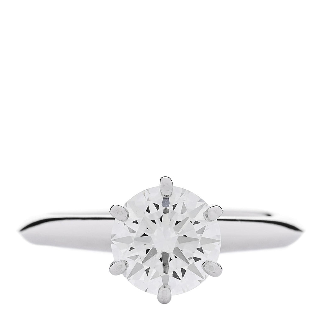 Platinum Diamond 1.30ct Solitaire Engagement Ring 49 5