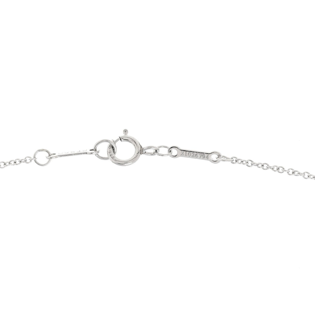Platinum Diamond .24ct Elsa Peretti Diamonds by the Yard Pendant Necklace