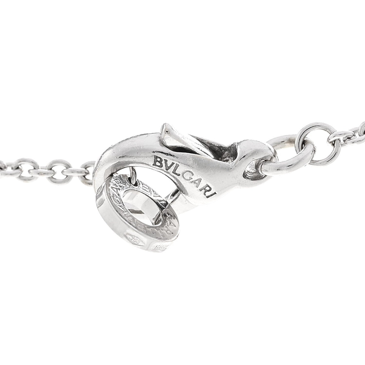 18K White Gold Diamond B.Zero1 Drop Necklace