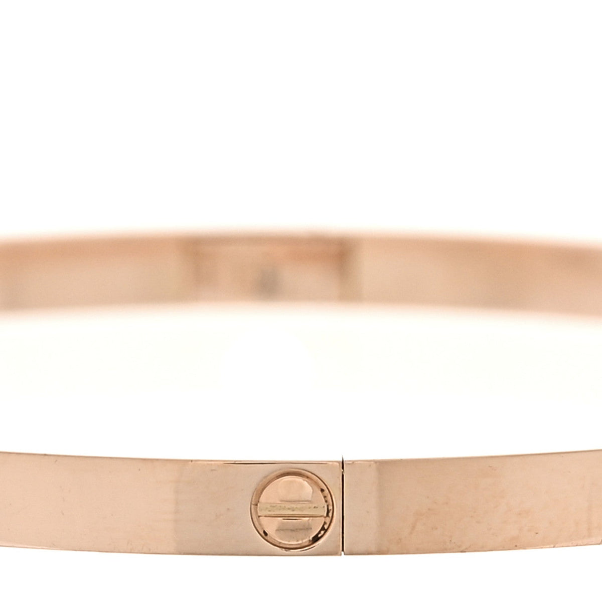 18K Pink Gold 6 Diamond Small LOVE Bracelet 19
