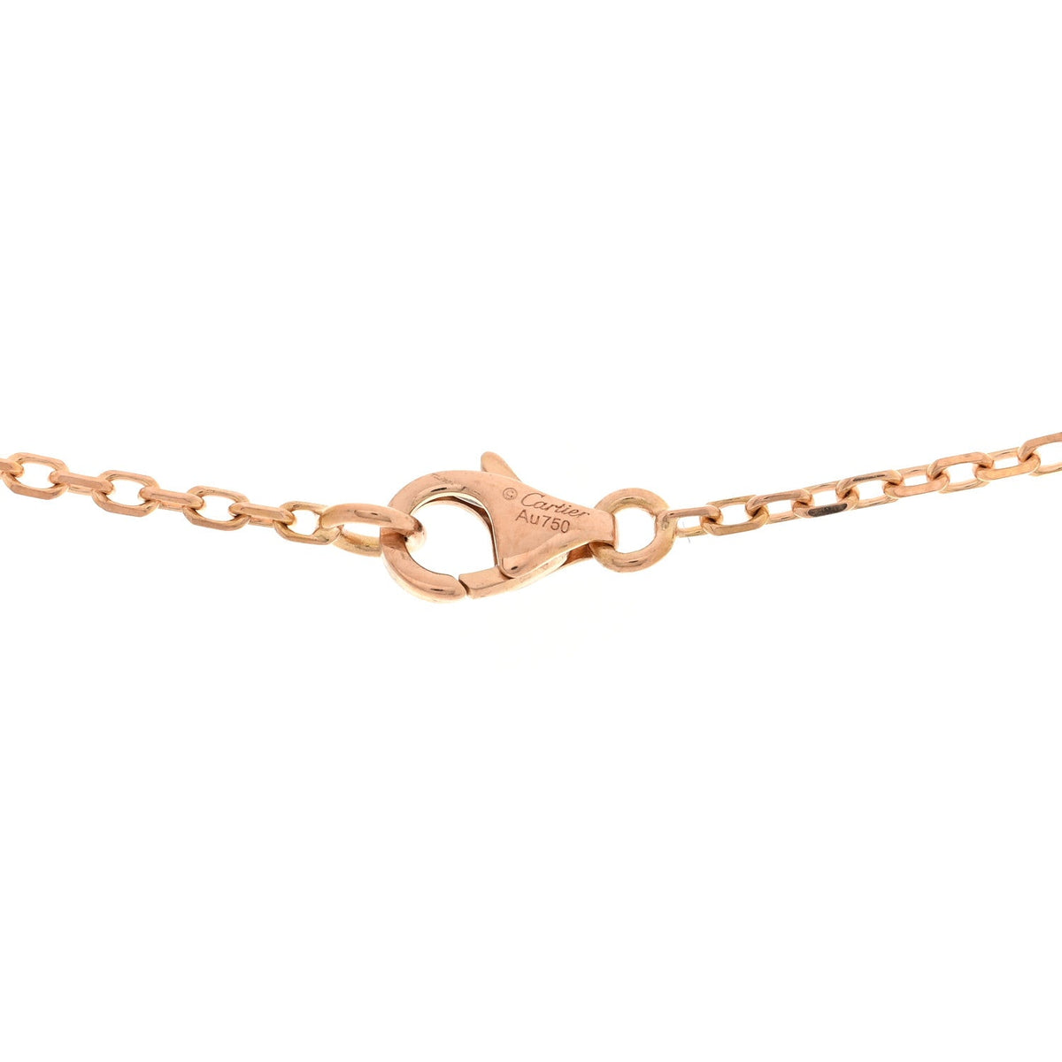 18K Pink White Yellow Gold Diamond Trinity Pendant Necklace