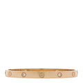 18K Yellow Gold 4 Diamond LOVE Bracelet 19