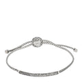 Sterling Silver Moonstone Classic Chain Pull Through Bracelet