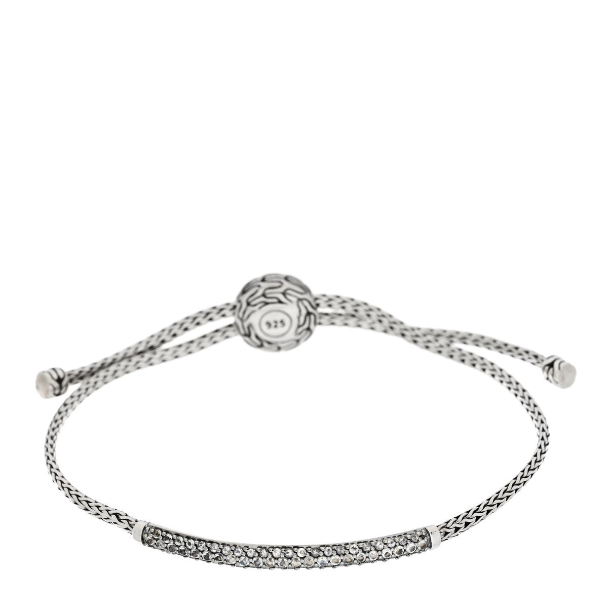 Sterling Silver Moonstone Classic Chain Pull Through Bracelet