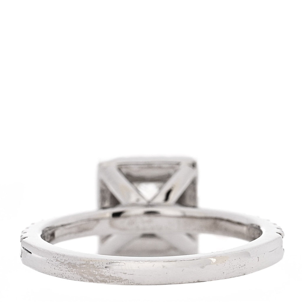 18K White Gold Diamond .96ctw Princess Cut Engagement Ring  52 6