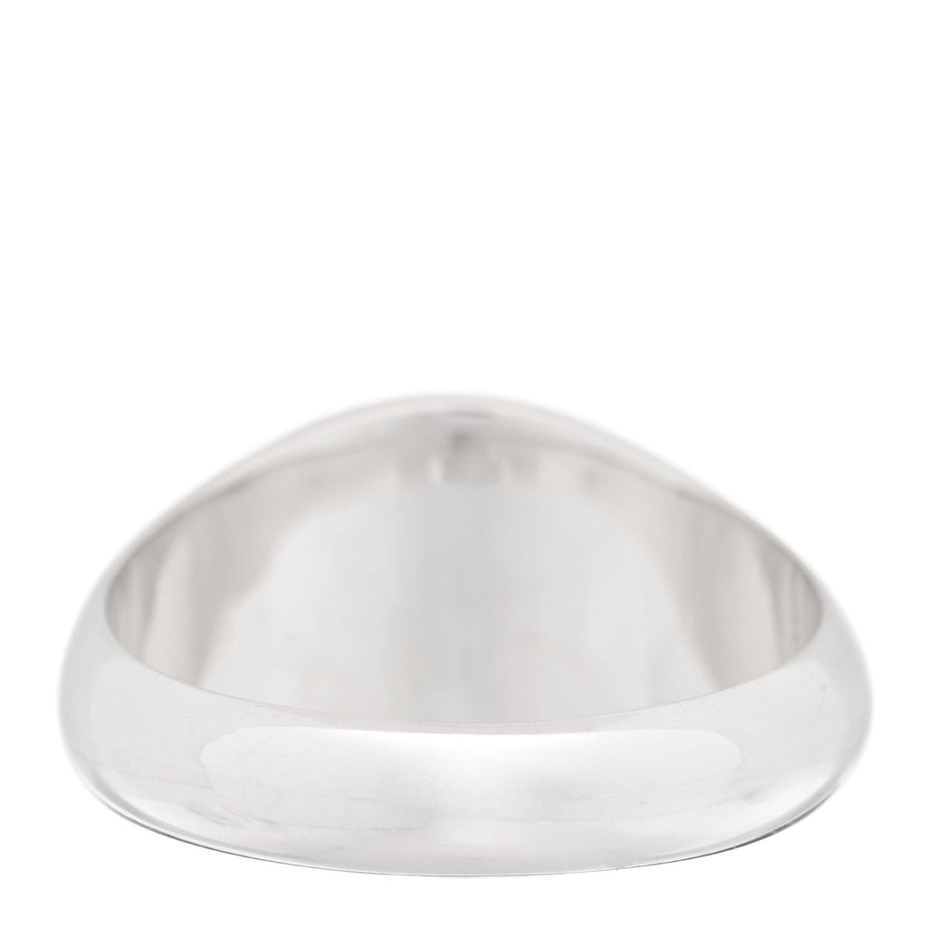 Sterling Silver Oval Trademark Ring 60 9