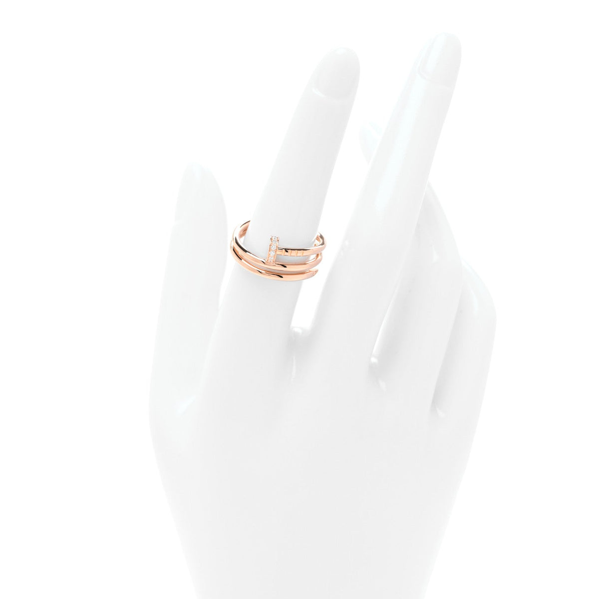 18K Yellow Gold Diamond Juste Un Clou Wrap Ring 58 8.25
