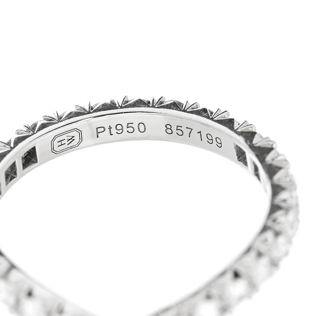 Platinum Diamond Ribbon Wedding Band Ring 50 5.25