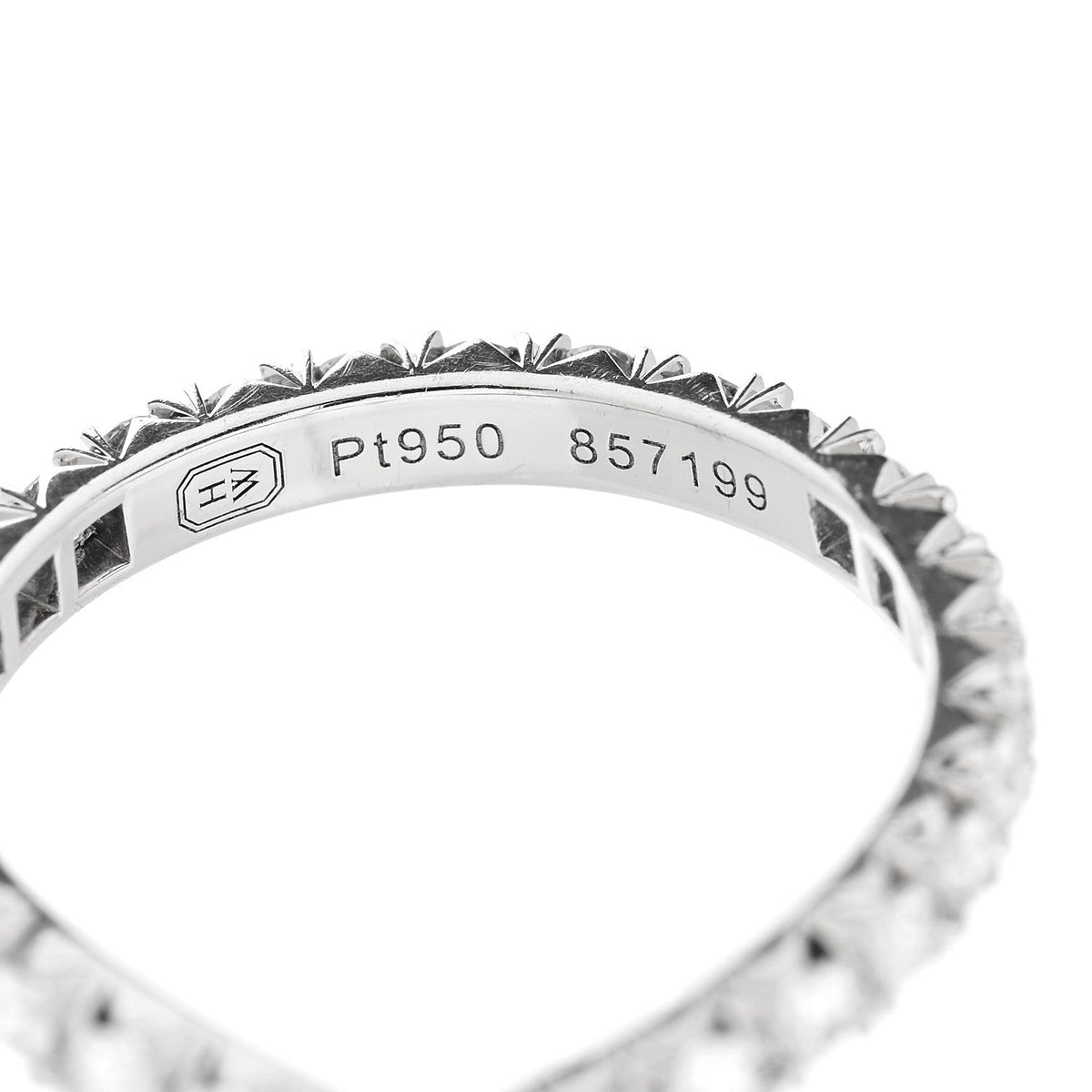 Platinum Diamond Ribbon Wedding Band Ring 50 5.25