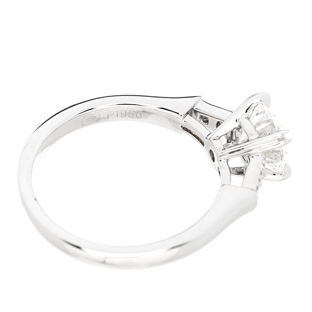 Platinum Diamond .91ct Round Brilliant Cut Engagement Ring 47 4